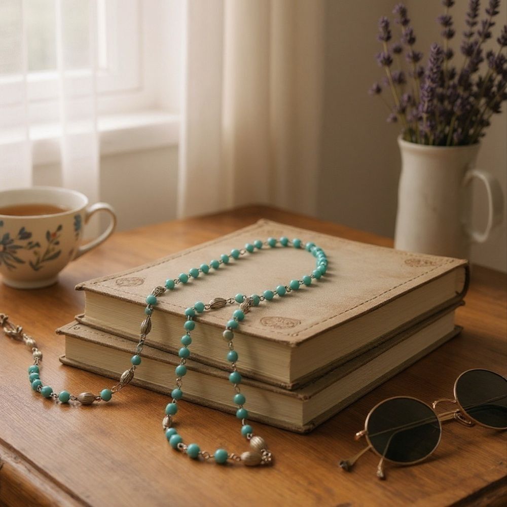 Sarah Coventry Turquoise and Silver Necklace
